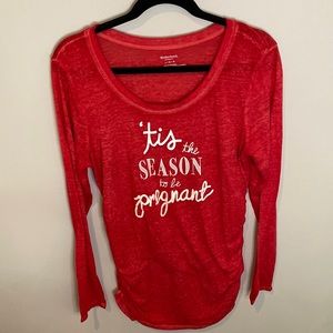 Motherhood Maternity Christmas Shirt